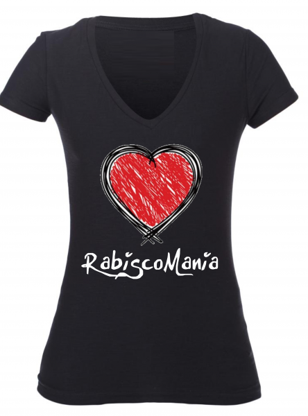 Camiseta Preta Coração RabiscoMania
