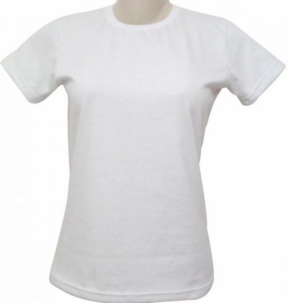 Camiseta Branca Malha Canelada